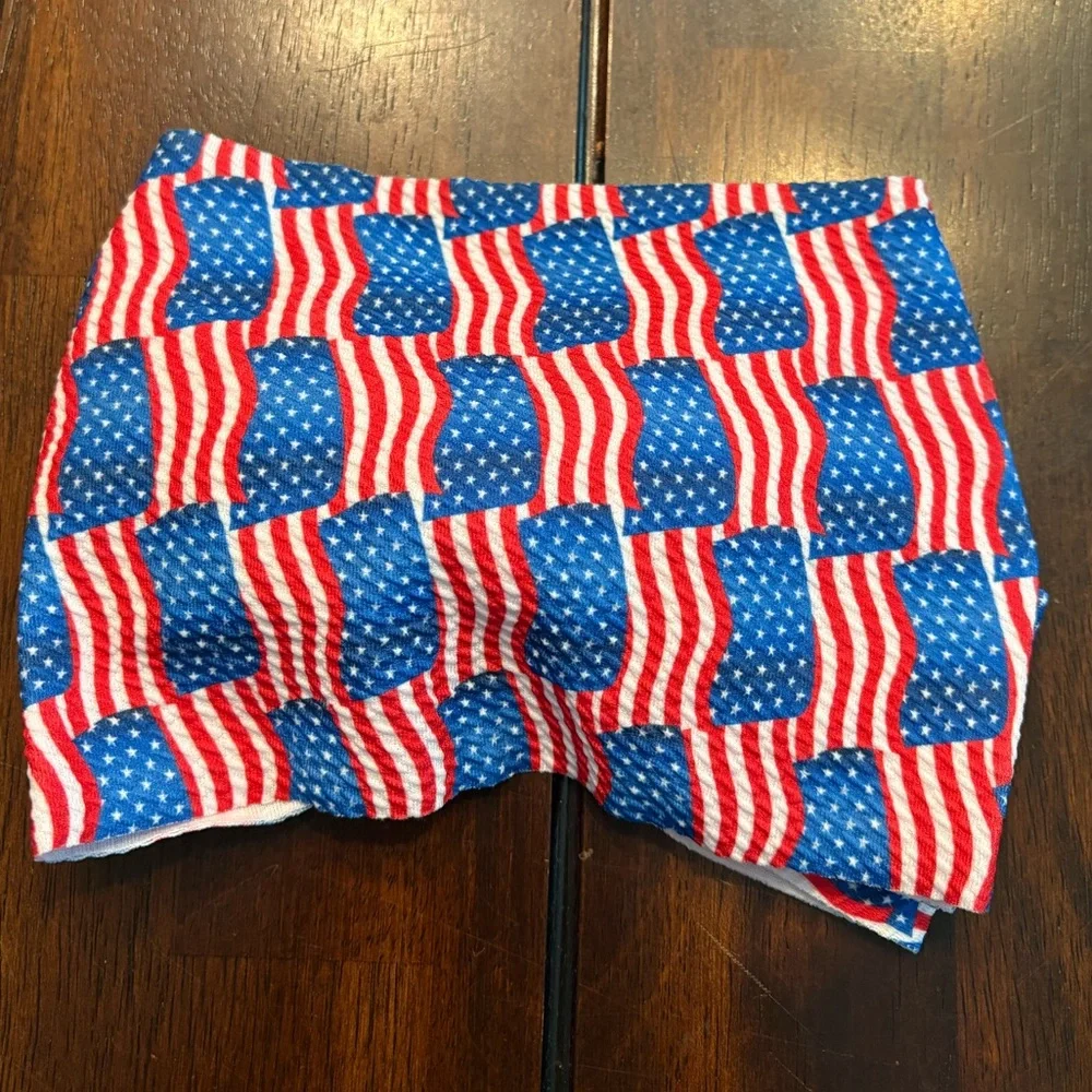 Patriotic American Flag Hair Bow Headband